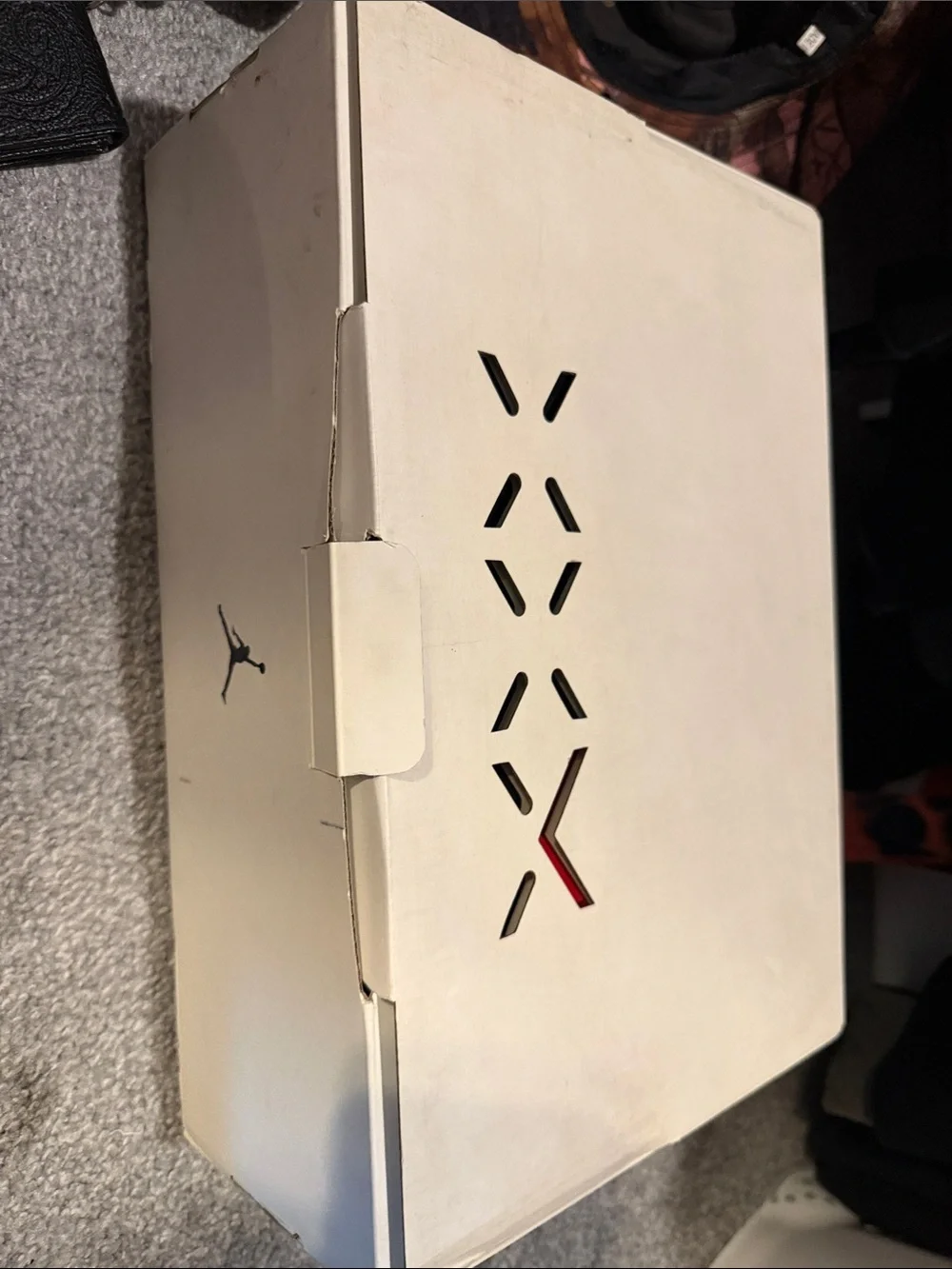Air Jordan XXXV SP-TP Men's Sneakers in Gray with Coral and Blue Accents
